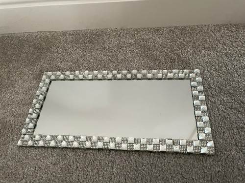 Glass mirror candle tray - mirror,