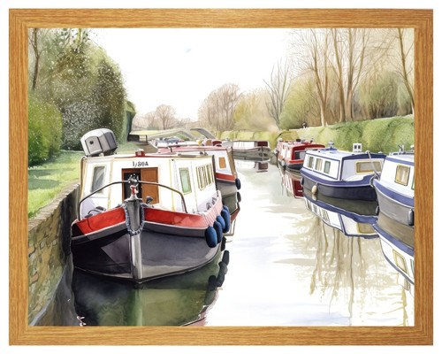 Canal mooring barge - canal,