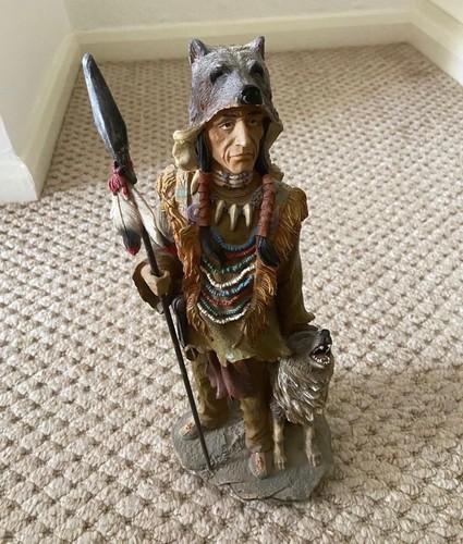 American indian statue - american,