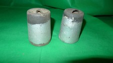 Vintage clock weight pair