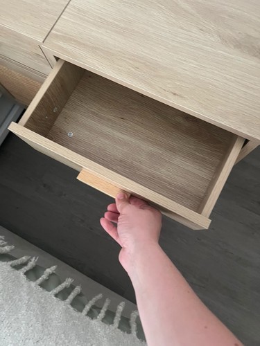Rattan bedside table modern - table,