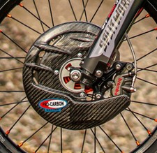 Pro-Carbon Racing Kawasaki KXF450 2005-2018 Carbon Front Disc Guard+Fitting Kit