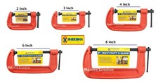 Heavy duty red clamp iron - duty,