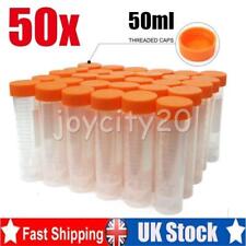 50Pcs 50ml Plastic Centrifuge