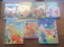 Joblot Collection 7 Childrens Rupert Bear Annuals 1970 1972 1973 1974 1976 61 64