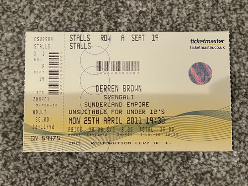 Derren brown svengali used - derren,