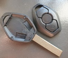 BMW E46 E53 E60 E61 E83 X3 X5 3 + BATTERY KEY FOB REMOTE BLANK CUT FROM A PHOTO