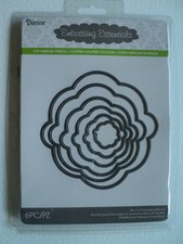DARICE DIE CUT EMBOSSING STENCIL NESTING BUMPY CIRCLES 2014-08 BNIP *FREE P&P*