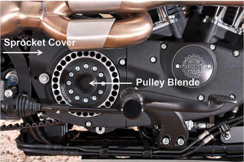 Custom black sprocket cover - custom,