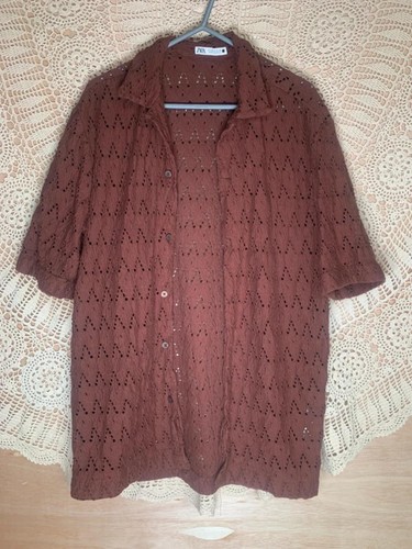 Zara crochet knit short sleeve - crochet,