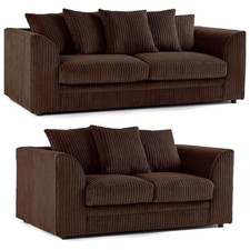 corner sofa jumbo cord & 3+2