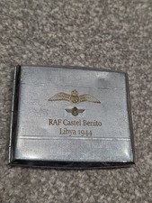 WW2 British RAF CASTEL BENITO LIBYA 1944 318 Polish Fighter cigarette case