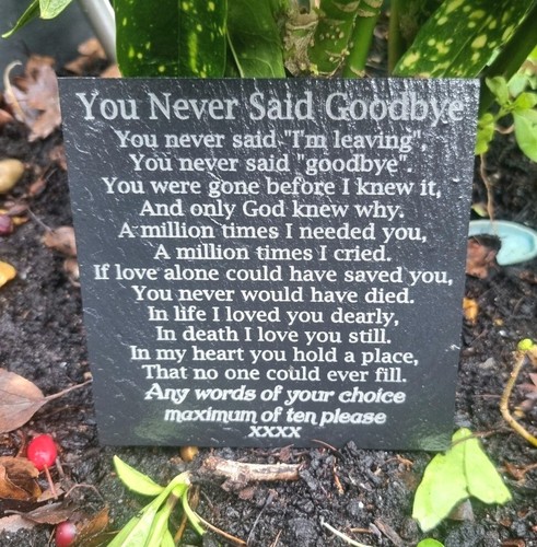 Personalised goodbye memorial - personalised,