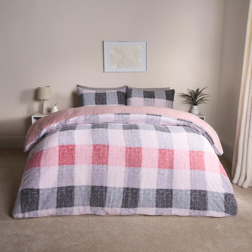 Gingham teddy duvet cover - gingham,