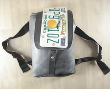 Little Earth Backpack Duffel Travel Bag Motorcycle Made in USA Vintage VGC