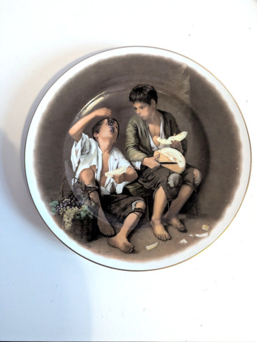 Beggar boys eating - eating, and
