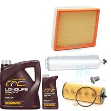 6L 5W30 OIL & AIR OIL FUEL FILTER SERVICE KIT FOR BMW 320d 2.0 M SPORT F30 11-18