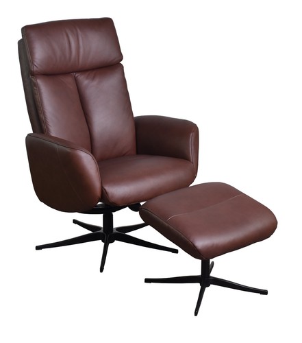 Swivel recliner chair chestnut - swivel,