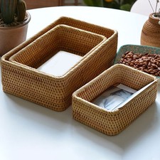 Handwoven Rattan Storage