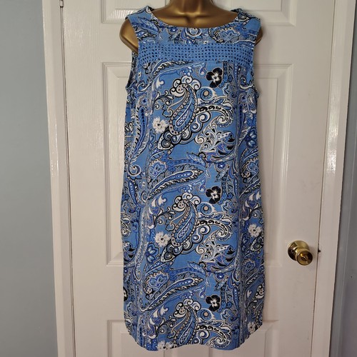 Next blue paisley linen mix - blue,
