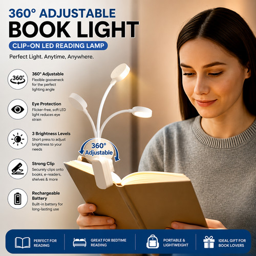 Rechargeable book reading - book,