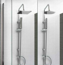 8" Square Round Head 3 Way