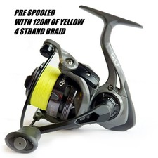 DAM Quick Dynabraid 4 FD - 3000S Front Drag Spinning Reel Lure Reel + 20LB BRAID