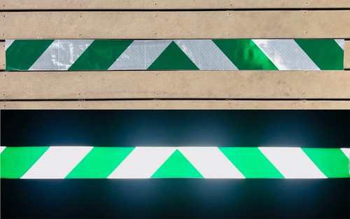 White green reflective - white,