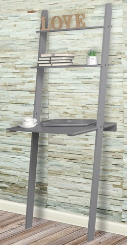 White grey ladder desk - or,