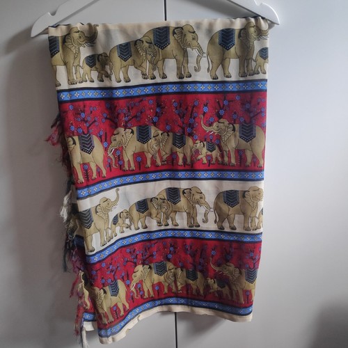 Indian elephant scarf large - indian,