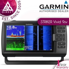 Garmin STRIKER Vivid 9sv│9" Marine GPS Fish Finder│SIDEVU/CLEARVU/CHIRP│IPX7