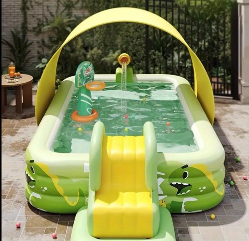 Large inflatable pool cute - inflatable, pool,
