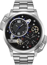 Storm Dualaton Blue Mens Watch with Stainless Steel Bracelet 47539/B