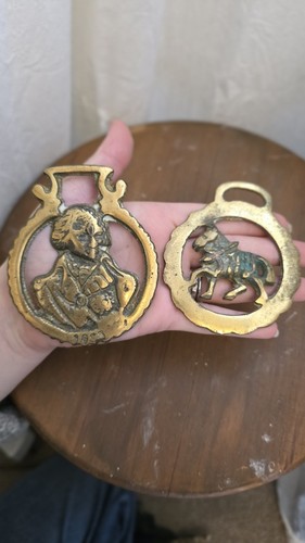 Horse brasses lord nelson - x2.,