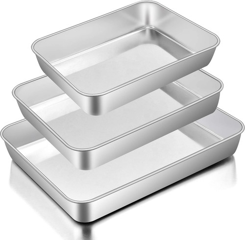 Piece stainless steel baking - 3-piece,