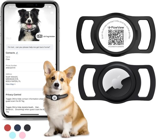 Airtag dog collar - dog, holder