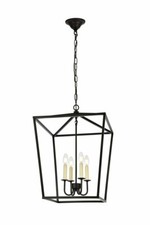 Chandelier 4 Light Black