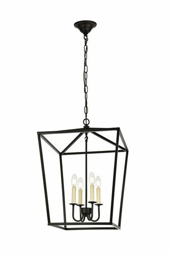 Chandelier light black - light,