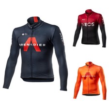 MENS Thermal Fleece TEAM Cycling Jersey Cycling Long Sleeve Jersey Jackets