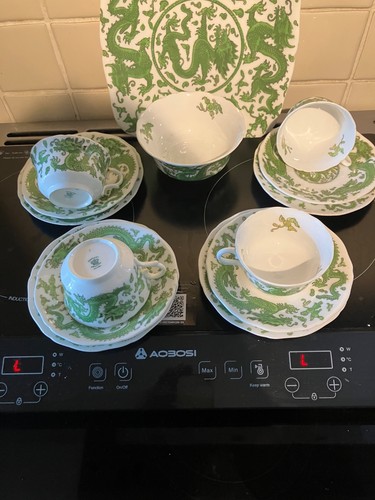 Coalport green dragon - green,