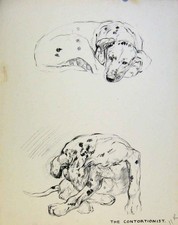 Original Old Antique Print