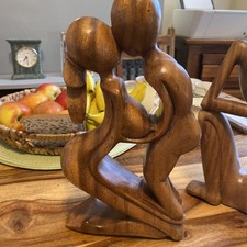 Two Erotic Carved Figures