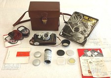 Leica 111g 35mm Rangefinder Camera 1959 c/w 50mm and 90mm lenses and accessories