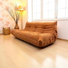 Orange Ligne Roset Togo three seater modular sofa