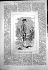 Original Old Antique Print Foster Powell Weton 18th Century 1876 19th Century