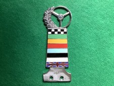 Rare Steering Wheel Club No 361 Car Badge Stamped steering Wheel Club London W1