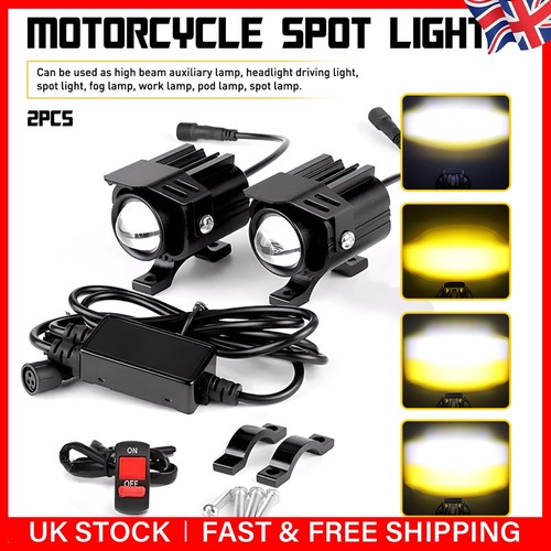 Yellow white motorcycle led - 2x,
