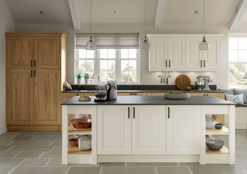 Jefferson ivory kitchen doors - kitchen,