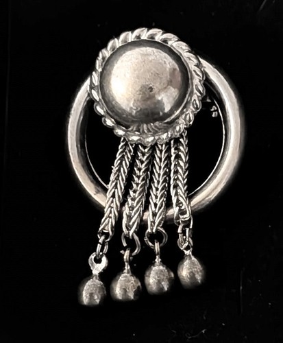 Men silver lapel pin - men's,