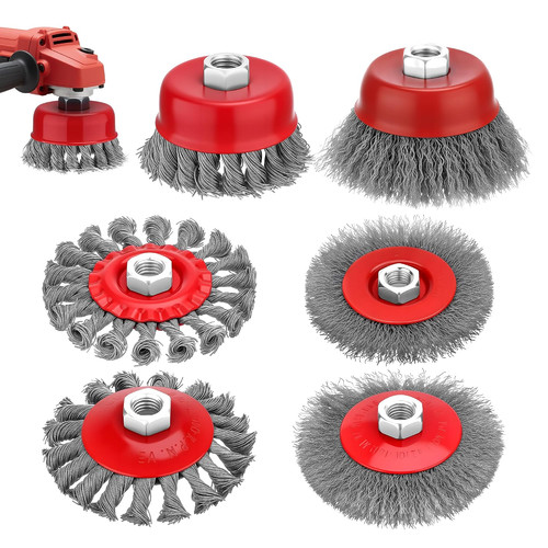 6pcs angle grinder wire - grinder, brush
